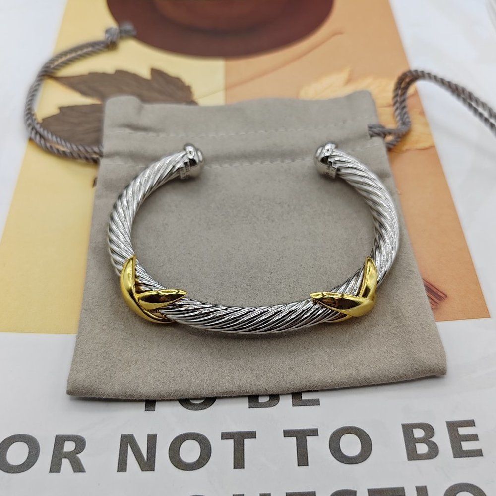 DY vintage 7mm bracelet size M 925 silver